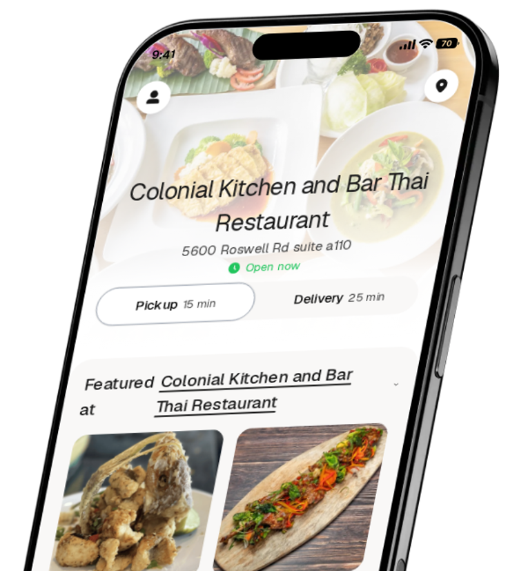 Colonial Kitchen and Bar Thai Restaurant app preview